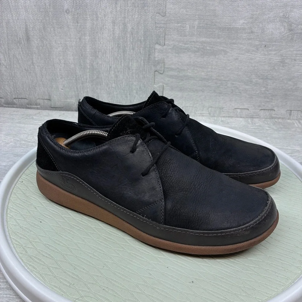 Chaco Montrose Lace Shoes Mens 13 Black Leather Casual Oxford J105689